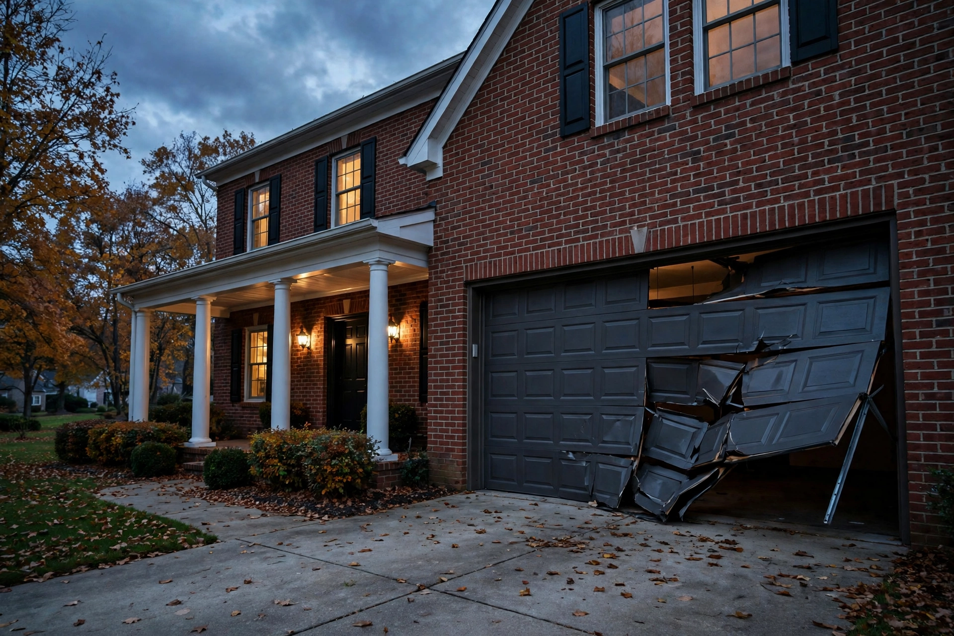 Before photo, Emergency Garage Door Repair in Old Town Bowie, by Bowie Garage Door Repair Company