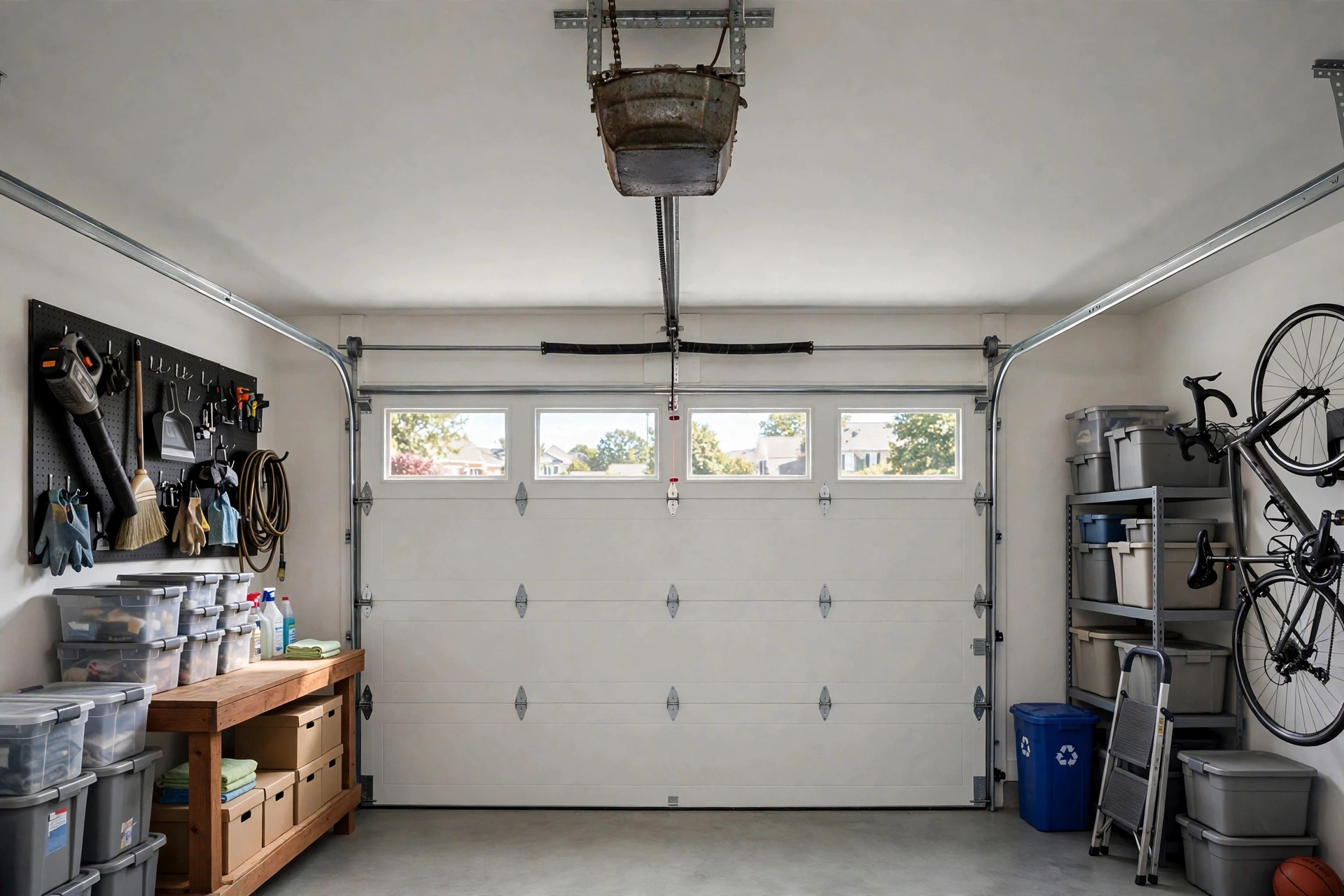 Before photo,  Garage Door Opener Installation in Melford, by Bowie Garage Door Repair Company
