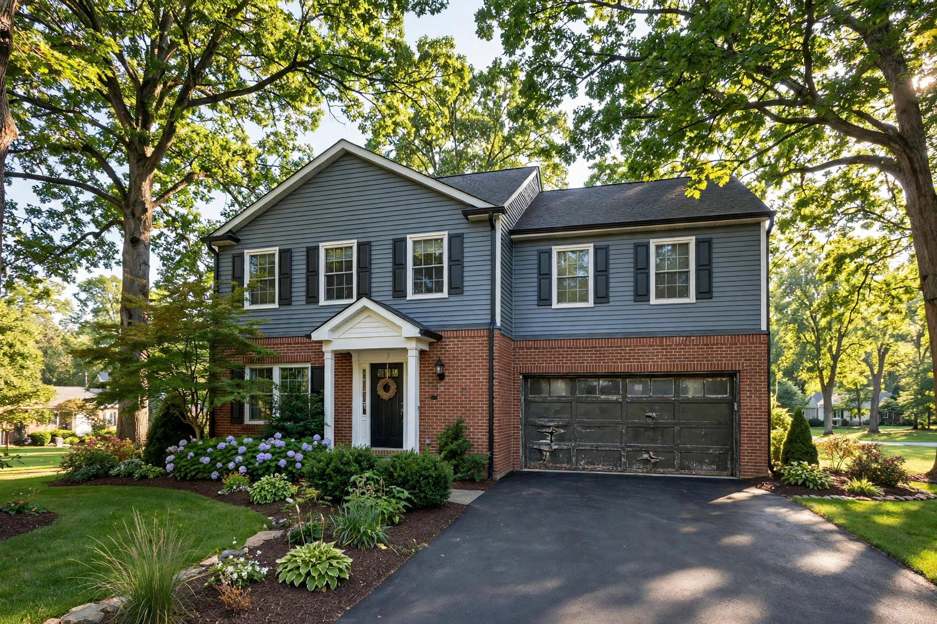 Before photo, Garage Door Replacement in Fairwood, by Bowie Garage Door Repair Company