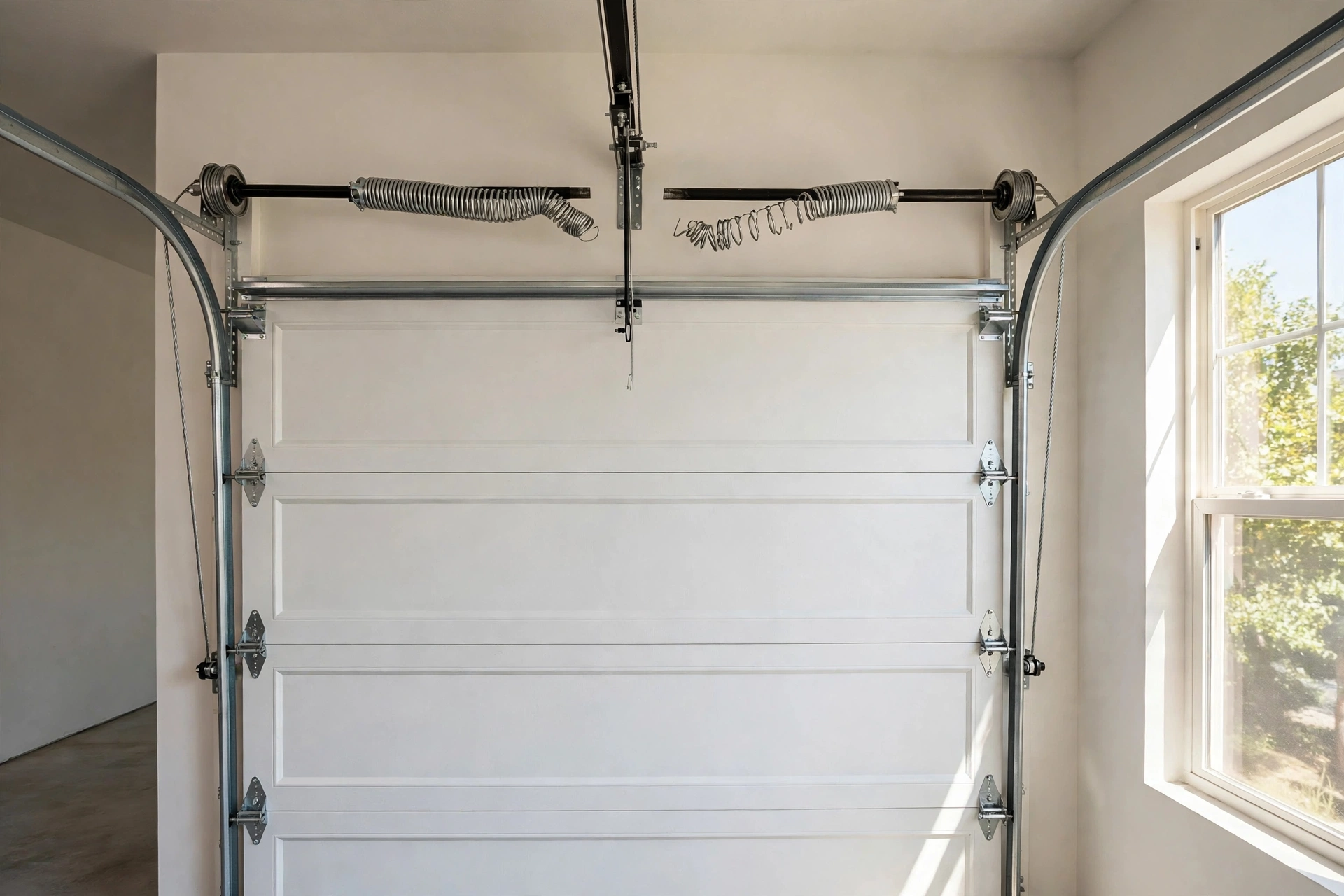 Before photo,  Garage Door Spring Replacement in Somerset, by Bowie Garage Door Repair Company