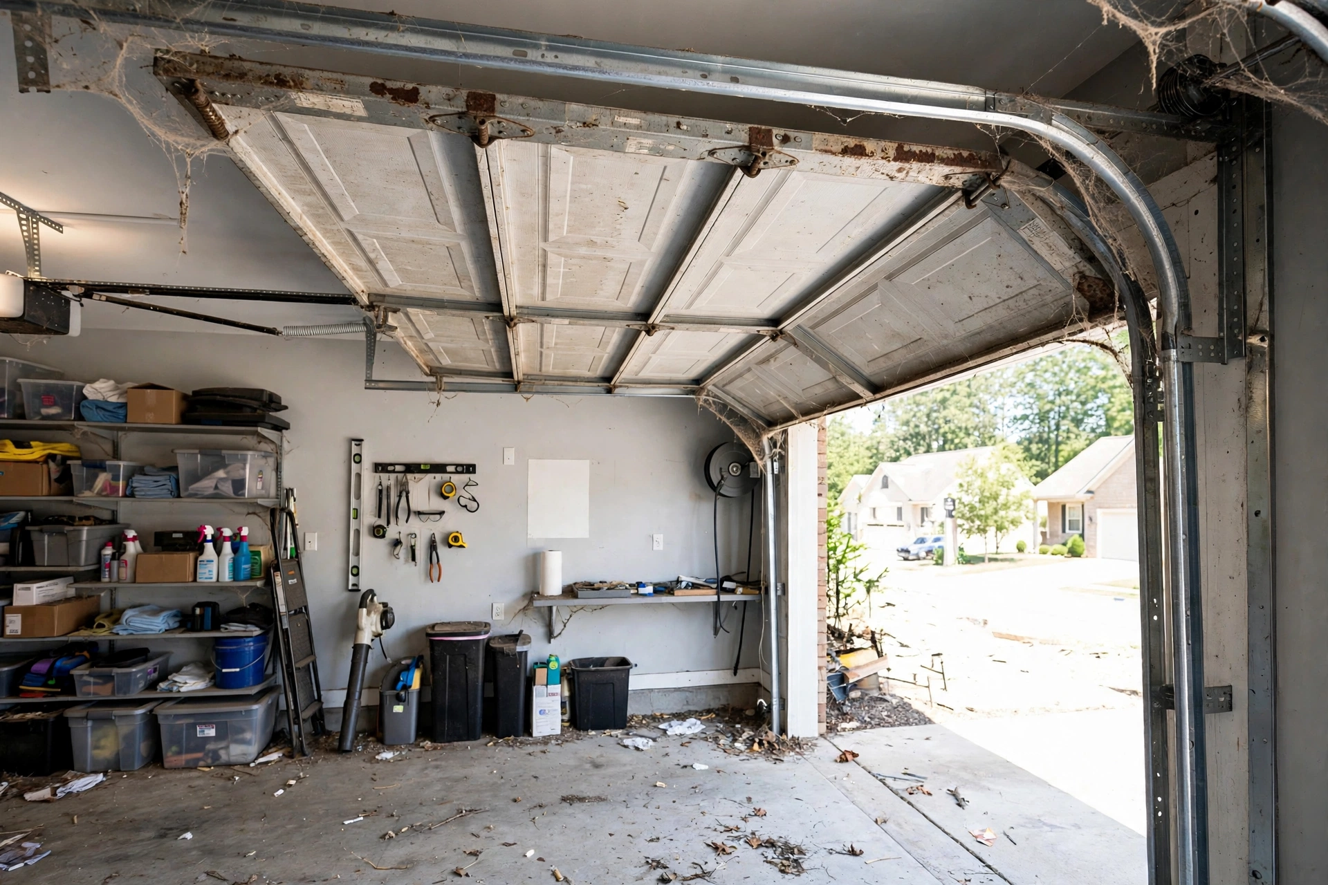 Before photo,  Garage Door Tune Up and Maintenance in Heather Hills, by Bowie Garage Door Repair Company