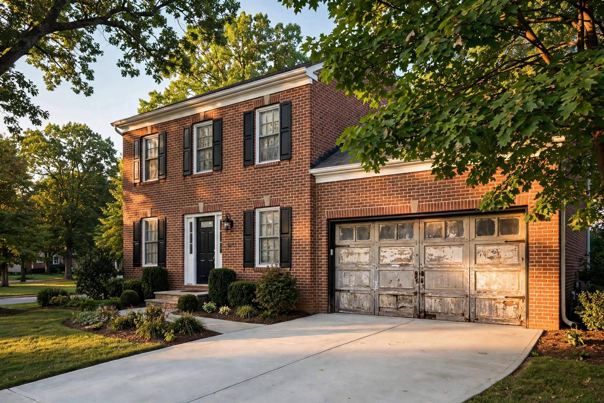 Before photo, New Garage Door Installation in Belair, by Bowie Garage Door Repair Company